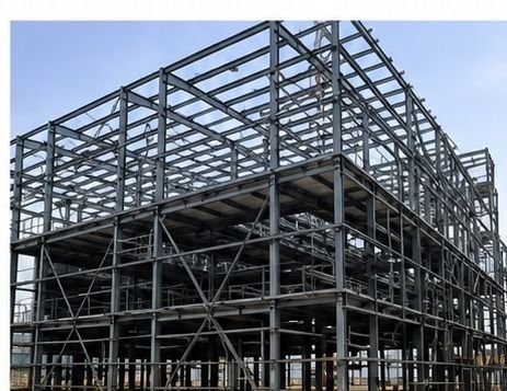 Structural steel warehouse shed fabrication in Oman